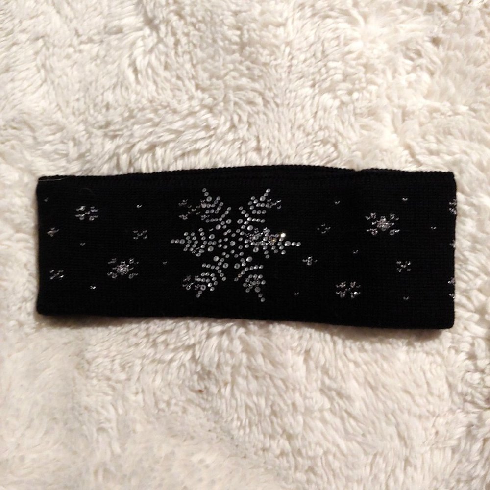 Star Light Star Bright Sparkle Crystals 100% New Wool Black Headband Australia